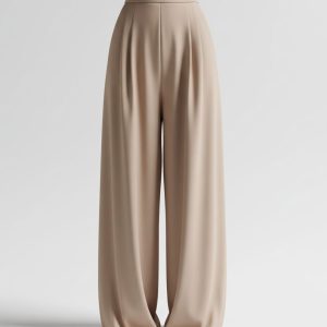 Serene Pleated Wide-Leg Trousers