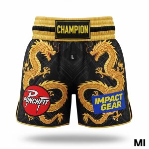 Golden Dragon Muay Thai Shorts